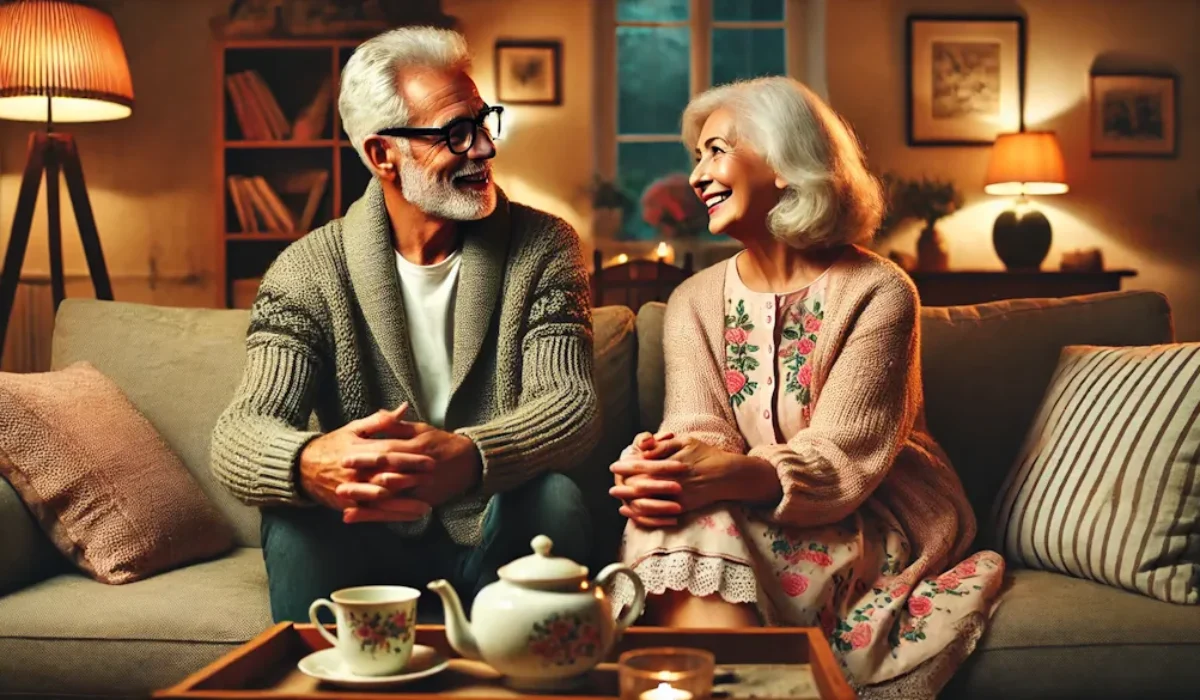 Κάποτε, ήταν ένα ηλικιωμένο ζευγάρι Ενα ηλικιωμένο ζευγάρι κάθετε στον καναπέ του σπιτιού του